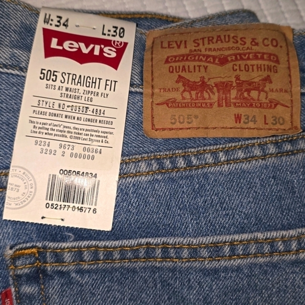 Levi's 505™ Straight-Fit Leg Men's Jeans (NWT) - Picture 4 of 10